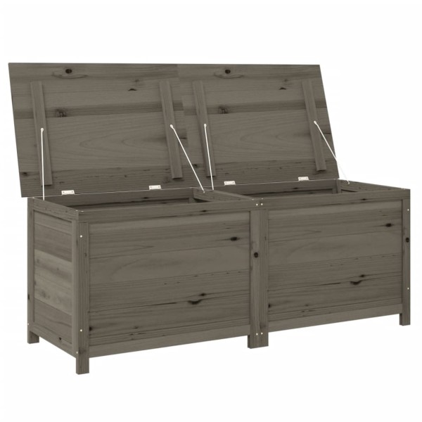 Baúl para cojines madera de abeto maciza antracita 150x50x56 cm Baúl para cojines madera de abeto maciza antracita 150x50x56 cm