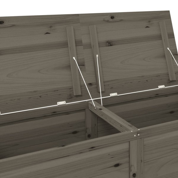 Baúl para cojines madera de abeto maciza antracita 150x50x56 cm Baúl para cojines madera de abeto maciza antracita 150x50x56 cm