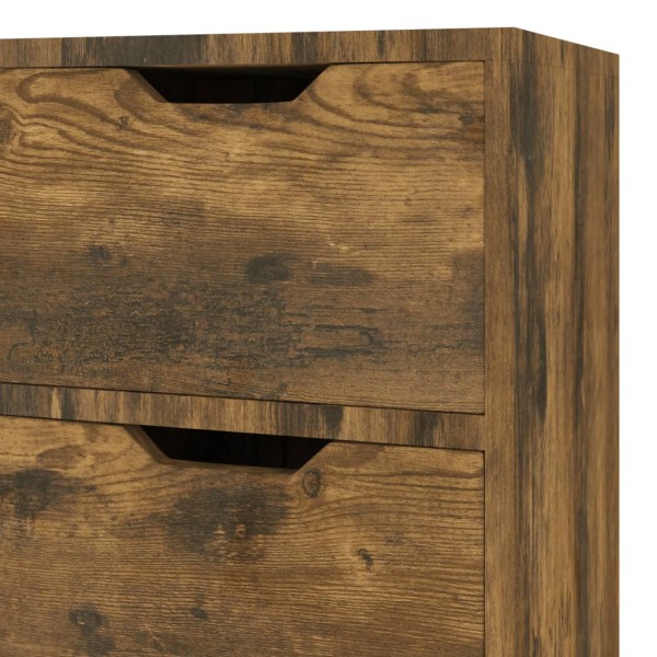 Aparador de madera de ingeniería roble ahumado 90x30x72 cm Aparador de madera de ingeniería roble ahumado 90x30x72 cm