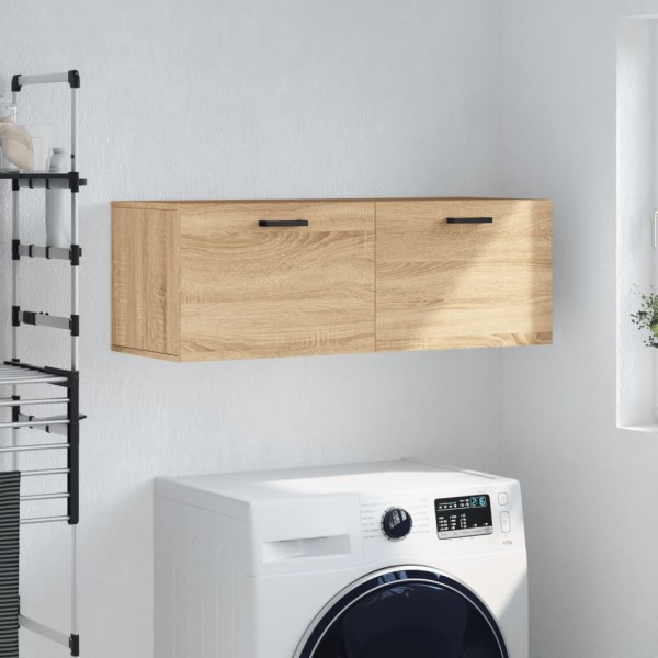 Armario de pared madera ingeniería roble Sonoma 100x36,5x35 cm Armario de pared madera ingeniería roble Sonoma 100x36,5x35 cm
