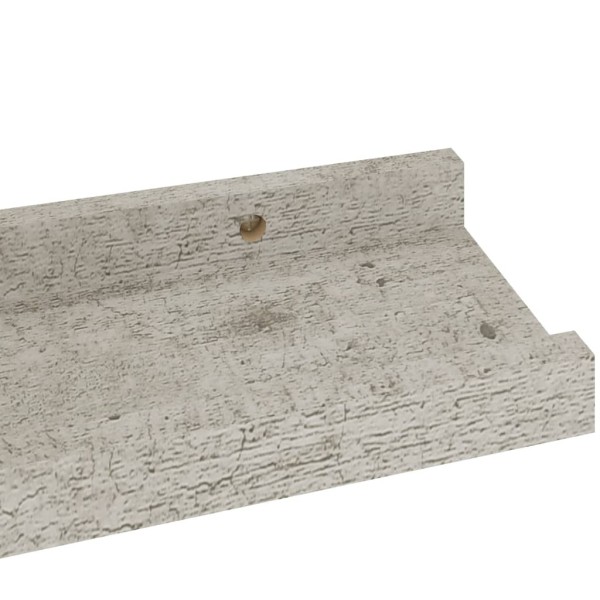 Estantes de pared 4 unidades gris hormigón 40x9x3 cm Estantes de pared 4 unidades gris hormigón 40x9x3 cm