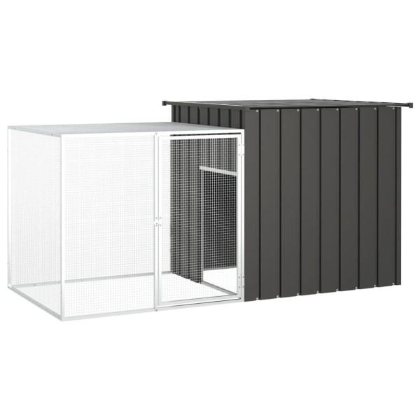 Jaula de gallinas acero galvanizado antracita 200x91x100 cm Jaula de gallinas acero galvanizado antracita 200x91x100 cm