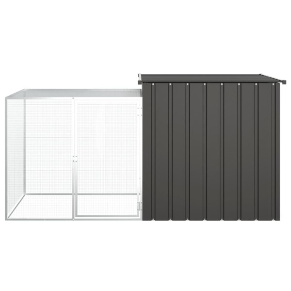 Jaula de gallinas acero galvanizado antracita 200x91x100 cm Jaula de gallinas acero galvanizado antracita 200x91x100 cm