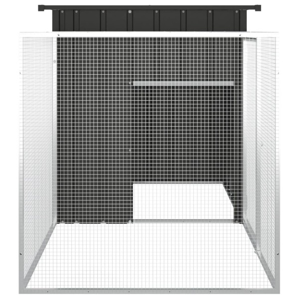 Jaula de gallinas acero galvanizado antracita 200x91x100 cm Jaula de gallinas acero galvanizado antracita 200x91x100 cm
