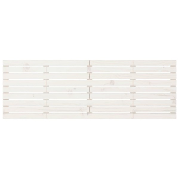 Cabecero de cama de pared madera maciza pino blanco 206x3x63 cm Cabecero de cama de pared madera maciza pino blanco 206x3x63 cm