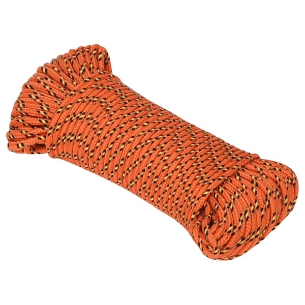 Cuerda de barco polipropileno naranja 3 mm 50 m Cuerda de barco polipropileno naranja 3 mm 50 m