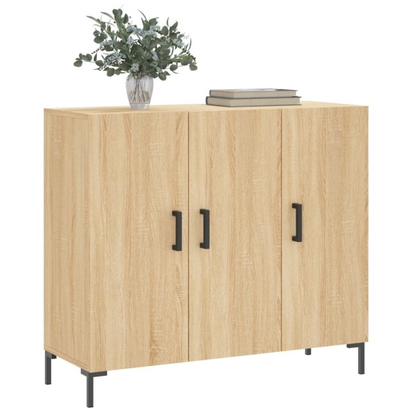 Aparador de madera de ingeniería roble Sonoma 90x34x80 cm Aparador de madera de ingeniería roble Sonoma 90x34x80 cm