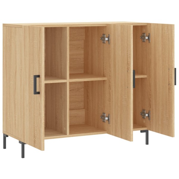 Aparador de madera de ingeniería roble Sonoma 90x34x80 cm Aparador de madera de ingeniería roble Sonoma 90x34x80 cm