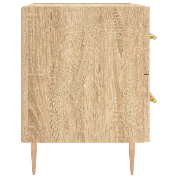 Mesita de noche madera de ingeniería roble Sonoma 40x35x47,5 cm Mesita de noche madera de ingeniería roble Sonoma 40x35x47,5 cm