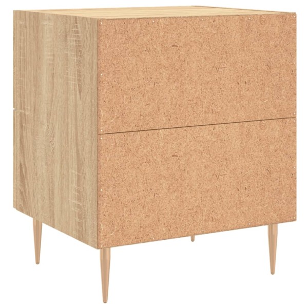 Mesita de noche madera de ingeniería roble Sonoma 40x35x47,5 cm Mesita de noche madera de ingeniería roble Sonoma 40x35x47,5 cm