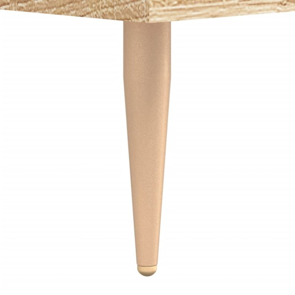 Mesita de noche madera de ingeniería roble Sonoma 40x35x47,5 cm Mesita de noche madera de ingeniería roble Sonoma 40x35x47,5 cm