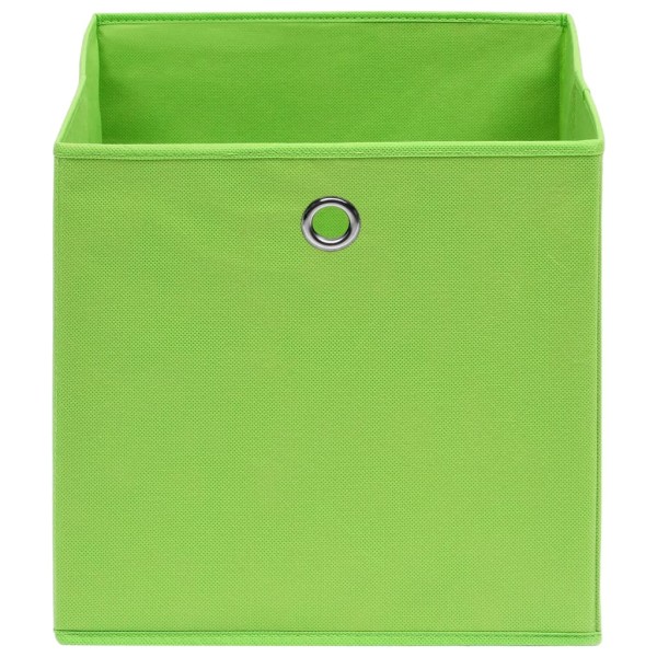 Cajas de almacenaje 4 uds tela verde 32x32x32 cm Cajas de almacenaje 4 uds tela verde 32x32x32 cm