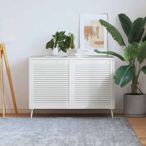 Puerta de armario lamas 2 uds madera pino blanco 69x59,4 cm Puerta de armario lamas 2 uds madera pino blanco 69x59,4 cm