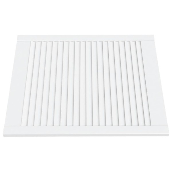 Puerta de armario lamas 2 uds madera pino blanco 69x59,4 cm Puerta de armario lamas 2 uds madera pino blanco 69x59,4 cm