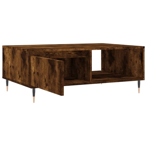 Mesa de centro madera de ingeniería roble ahumado 90x60x35 cm Mesa de centro madera de ingeniería roble ahumado 90x60x35 cm