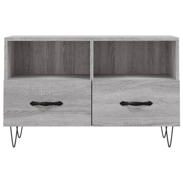 Mueble de TV madera de ingeniería gris Sonoma 80x36x50 cm