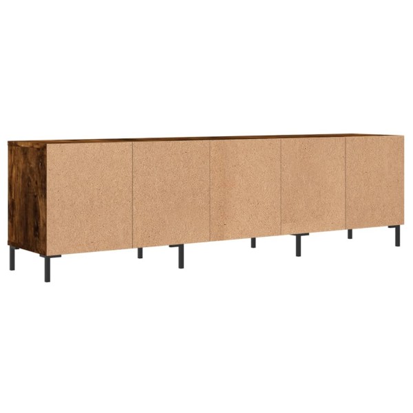 Mueble de TV madera contrachapada roble ahumado 150x30x44,5 cm Mueble de TV madera contrachapada roble ahumado 150x30x44,5 cm