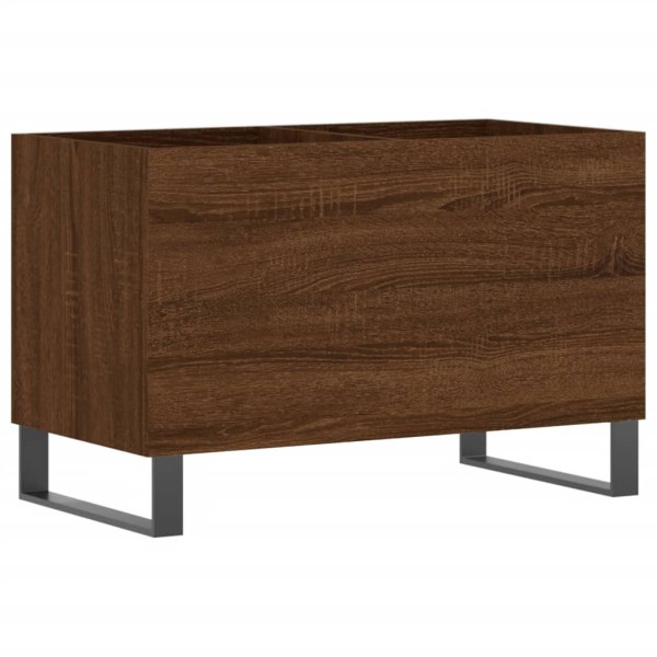 Mueble discos madera contrachapada roble marrón 74,5x38x48 cm Mueble discos madera contrachapada roble marrón 74,5x38x48 cm