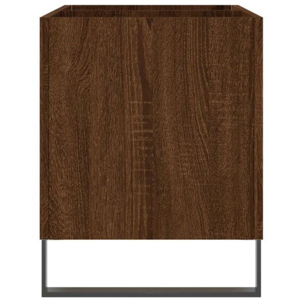 Mueble discos madera contrachapada roble marrón 74,5x38x48 cm Mueble discos madera contrachapada roble marrón 74,5x38x48 cm