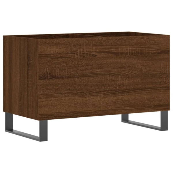Mueble discos madera contrachapada roble marrón 74,5x38x48 cm Mueble discos madera contrachapada roble marrón 74,5x38x48 cm