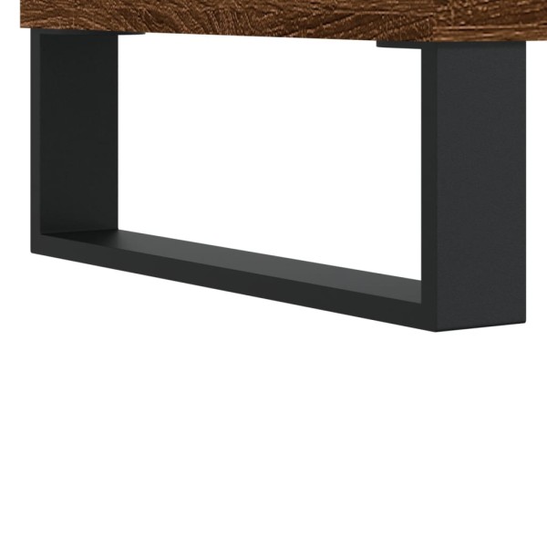 Mueble discos madera contrachapada roble marrón 74,5x38x48 cm Mueble discos madera contrachapada roble marrón 74,5x38x48 cm