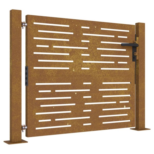Puerta de jardín acero corten diseño cuadrado 105x105 cm Puerta de jardín acero corten diseño cuadrado 105x105 cm
