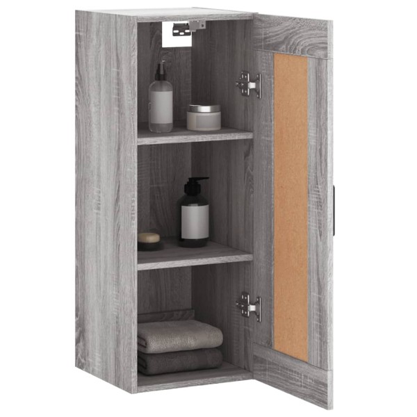 Armario de pared madera de ingeniería gris Sonoma 34,5x34x90 cm Armario de pared madera de ingeniería gris Sonoma 34,5x34x90 cm