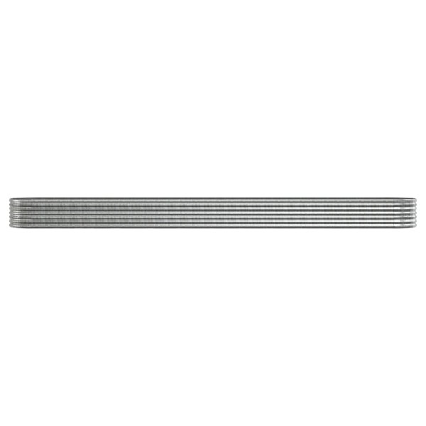 Jardinera arriate acero recubrimiento polvo plata 512x80x36 cm Jardinera arriate acero recubrimiento polvo plata 512x80x36 cm
