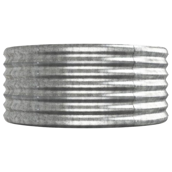 Jardinera arriate acero recubrimiento polvo plata 512x80x36 cm Jardinera arriate acero recubrimiento polvo plata 512x80x36 cm