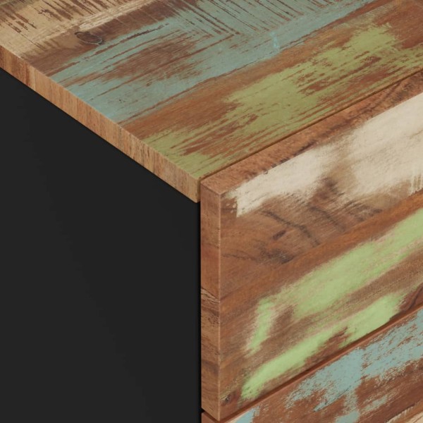 Mesita de noche madera reciclada y contrachapada 50x33x62 cm Mesita de noche madera reciclada y contrachapada 50x33x62 cm