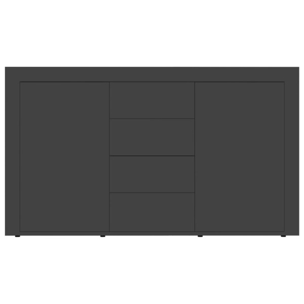 Aparador de madera contrachapada gris 120x36x69 cm Aparador de madera contrachapada gris 120x36x69 cm