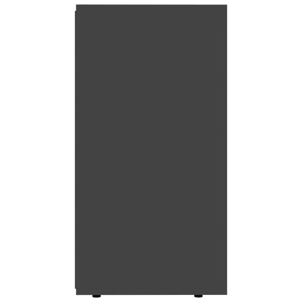 Aparador de madera contrachapada gris 120x36x69 cm Aparador de madera contrachapada gris 120x36x69 cm