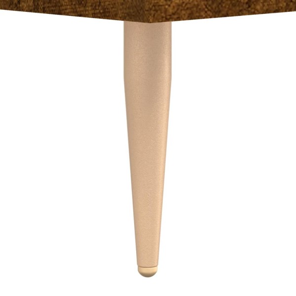 Mesa de centro 2 uds madera ingeniería roble ahumado 50x50x40cm Mesa de centro 2 uds madera ingeniería roble ahumado 50x50x40cm