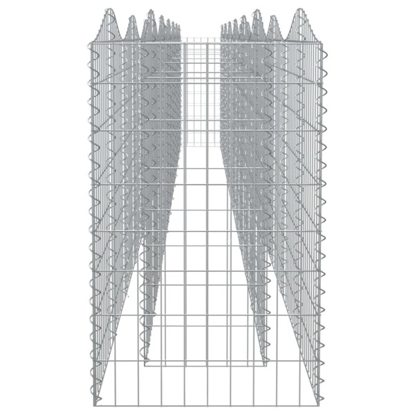 Arriate de gaviones forma arco hierro galvanizado 600x50x100cm Arriate de gaviones forma arco hierro galvanizado 600x50x100cm