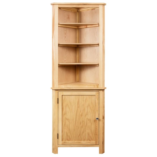 Armario de esquina de madera maciza de roble 59x36x180 cm Armario de esquina de madera maciza de roble 59x36x180 cm