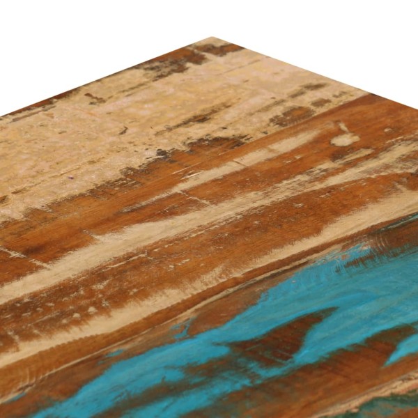 Mesa de centro de madera maciza reciclada y acero 100x50x35 cm Mesa de centro de madera maciza reciclada y acero 100x50x35 cm