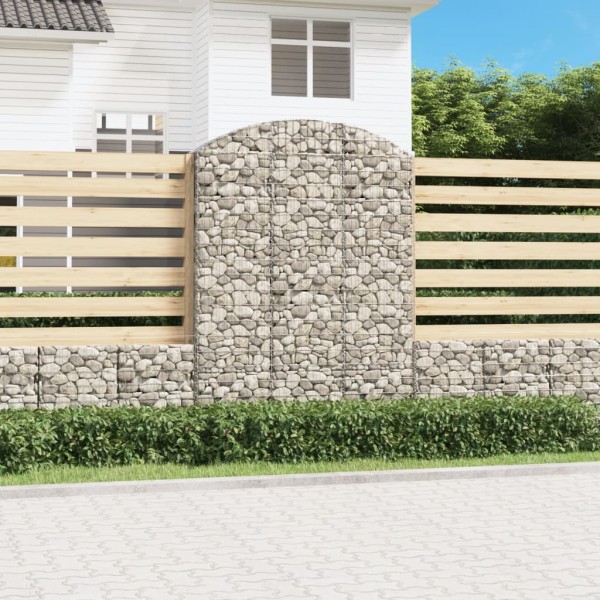 Cesta gaviones forma arco hierro galvanizado 150x30x200/220 cm Cesta gaviones forma arco hierro galvanizado 150x30x200/220 cm