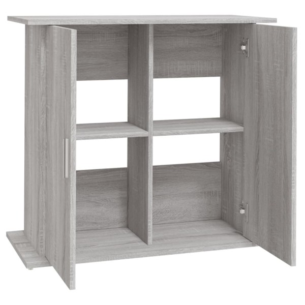 Soporte para acuario madera ingeniería gris Sonoma 81x36x73 cm Soporte para acuario madera ingeniería gris Sonoma 81x36x73 cm