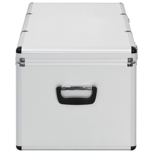 Cajas de almacenamiento 3 unidades aluminio plateado