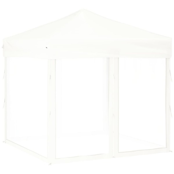Carpa para fiestas plegable con paredes laterales blanca 2x2 m Carpa para fiestas plegable con paredes laterales blanca 2x2 m