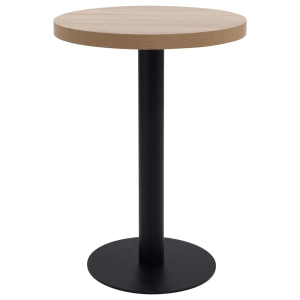 Mesa de bistró MDF marrón claro 60 cm Mesa de bistró MDF marrón claro 60 cm