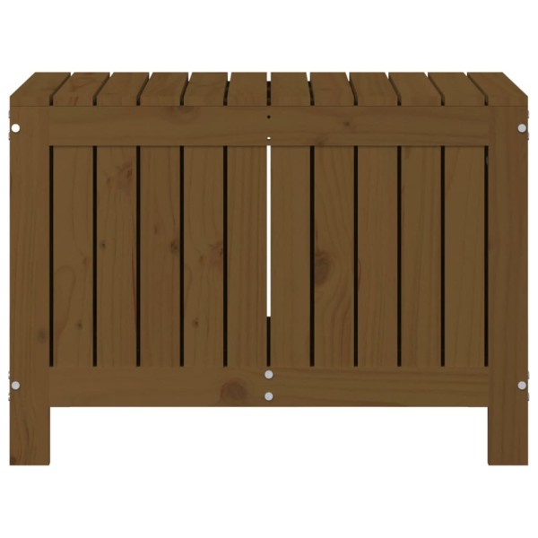 Caja de almacenaje jardín madera pino marrón miel 76x42,5x54 cm Caja de almacenaje jardín madera pino marrón miel 76x42,5x54 cm