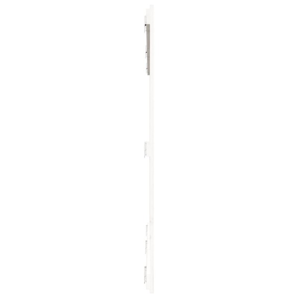 Cabecero de cama de pared madera maciza pino blanco 185x3x110cm Cabecero de cama de pared madera maciza pino blanco 185x3x110cm