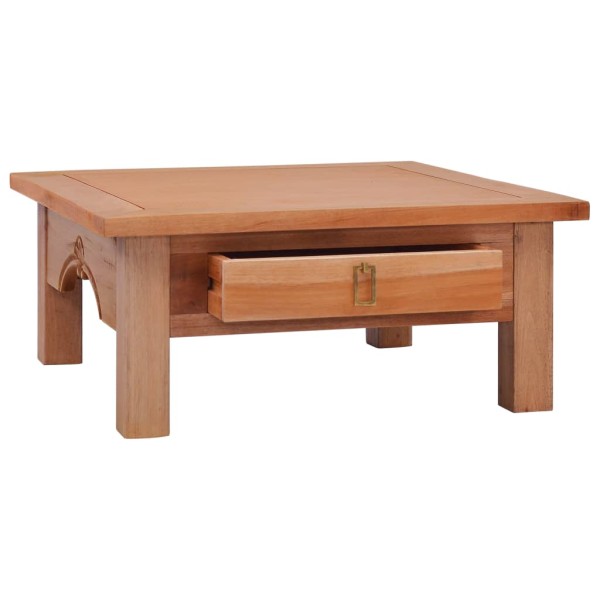 Mesa de centro de madera maciza caoba 68x68x30 cm Mesa de centro de madera maciza caoba 68x68x30 cm