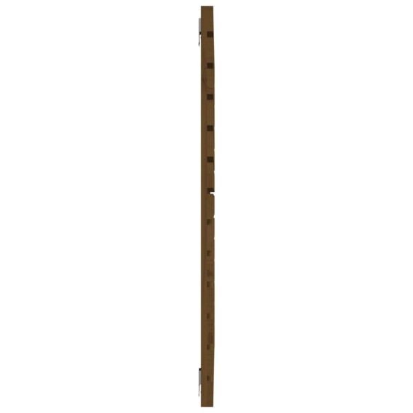 Cabecero cama pared madera maciza pino marrón miel 96x3x91,5 cm