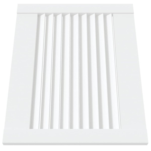Puerta de armario lamas 2 uds madera pino blanco 39,5x49,4 cm Puerta de armario lamas 2 uds madera pino blanco 39,5x49,4 cm