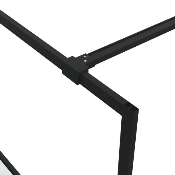 Mampara de ducha vidrio ESG semiesmerilado negro 90x195 cm Mampara de ducha vidrio ESG semiesmerilado negro 90x195 cm