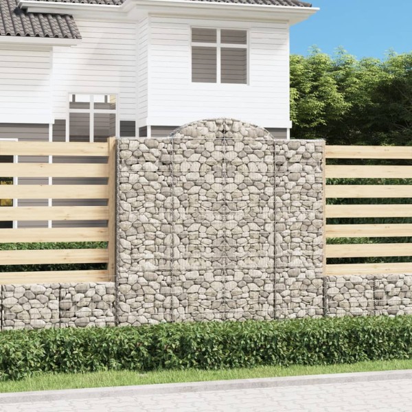 Cesta gaviones forma arco hierro galvanizado 200x30x200/220 cm Cesta gaviones forma arco hierro galvanizado 200x30x200/220 cm