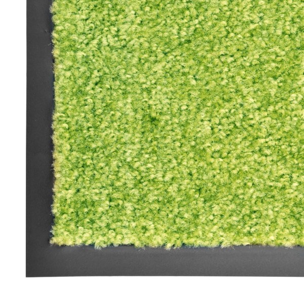 Felpudo lavable verde 60x180 cm