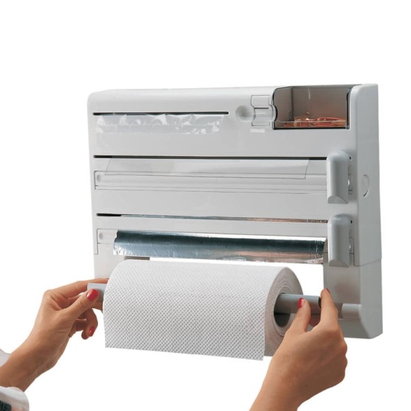 Leifheit Portarrollos de cocina de pared Parat Plus blanco 25723 Leifheit Portarrollos de cocina de pared Parat Plus blanco 25723